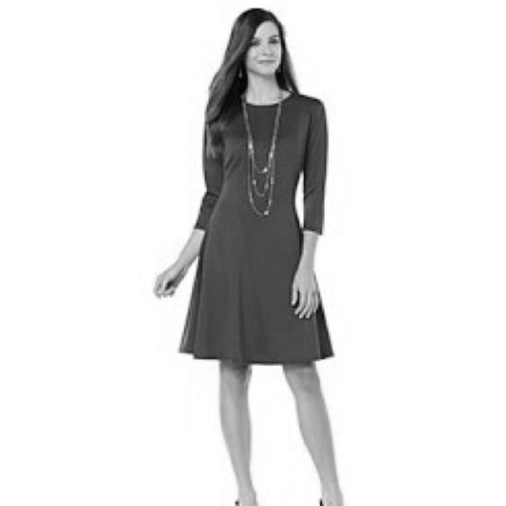 Black LBD Rubenstein  "Felicity" Flared Dress XS